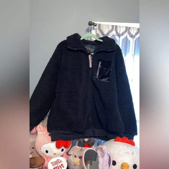 Victoria's Secret Jackets & Coats Victorias Secret Teddy Fleece Boyfriend Jacket Poshmark